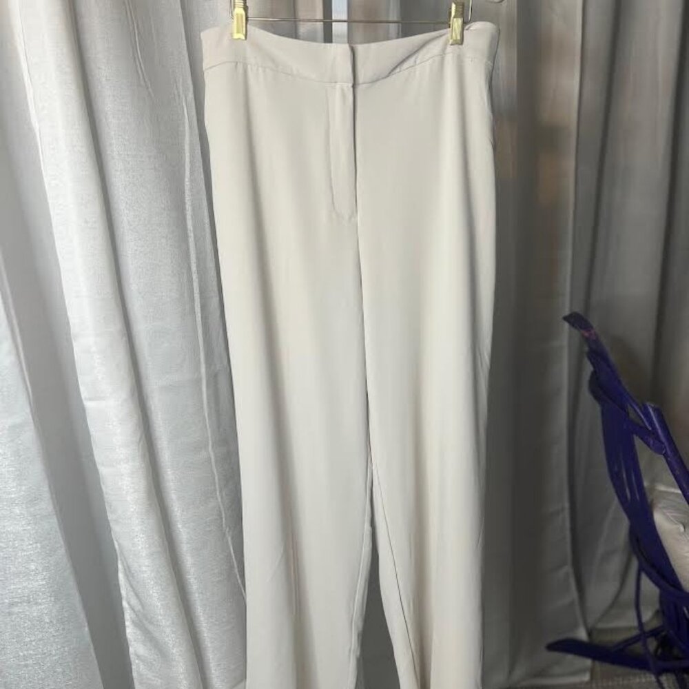 Rachel Zoe Cream Straight Leg Pants